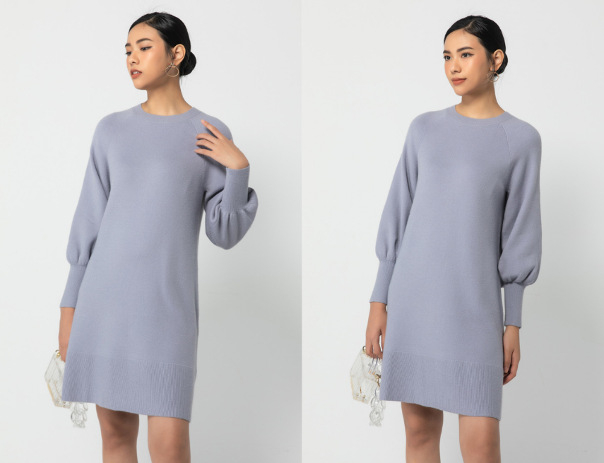 Mua Online Đầm suông linen tay lỡ kèm đai rời ArcticHunter, thời trang  thương hiệu chính hãng - Đỏ đô | Khuyến mãi giá rẻ 230.000 đ