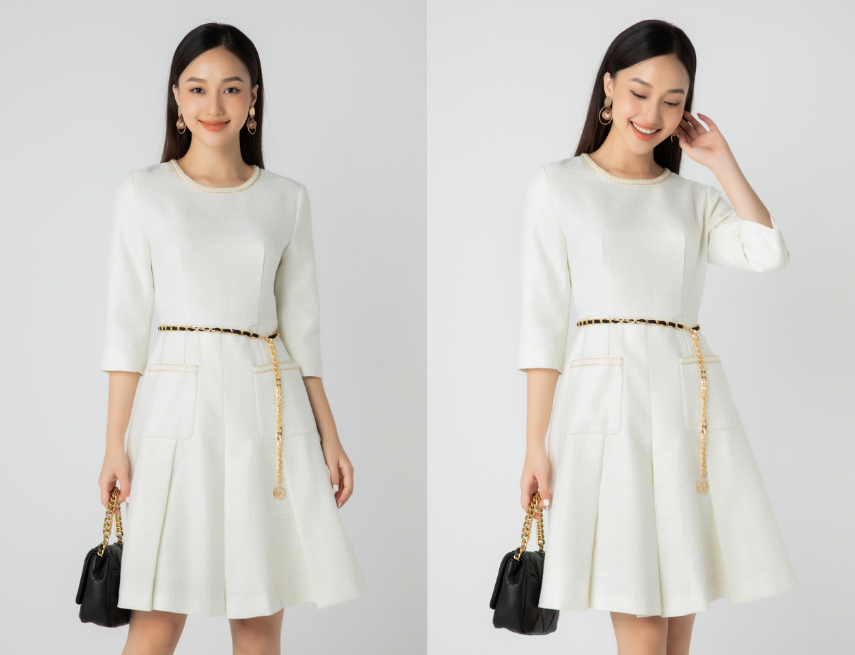 Mách bạn cách diện váy trắng đẹp hoàn hảo cho mọi hoàn cảnh  IVY moda