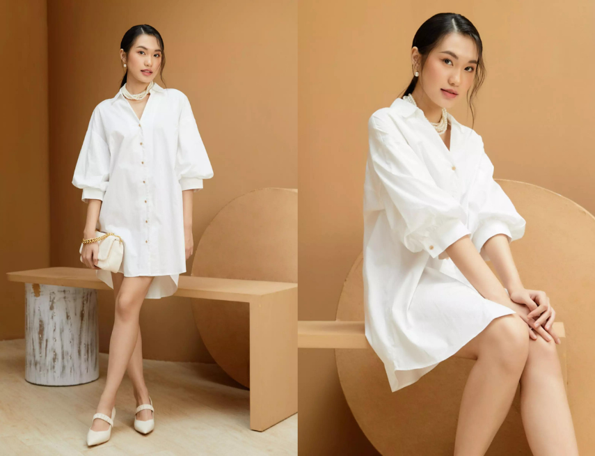 Áo sơ mi lụa tay bồng thắt nơ cổ bản to | My Way Fashion || Thời trang  thiết kế cao cấp